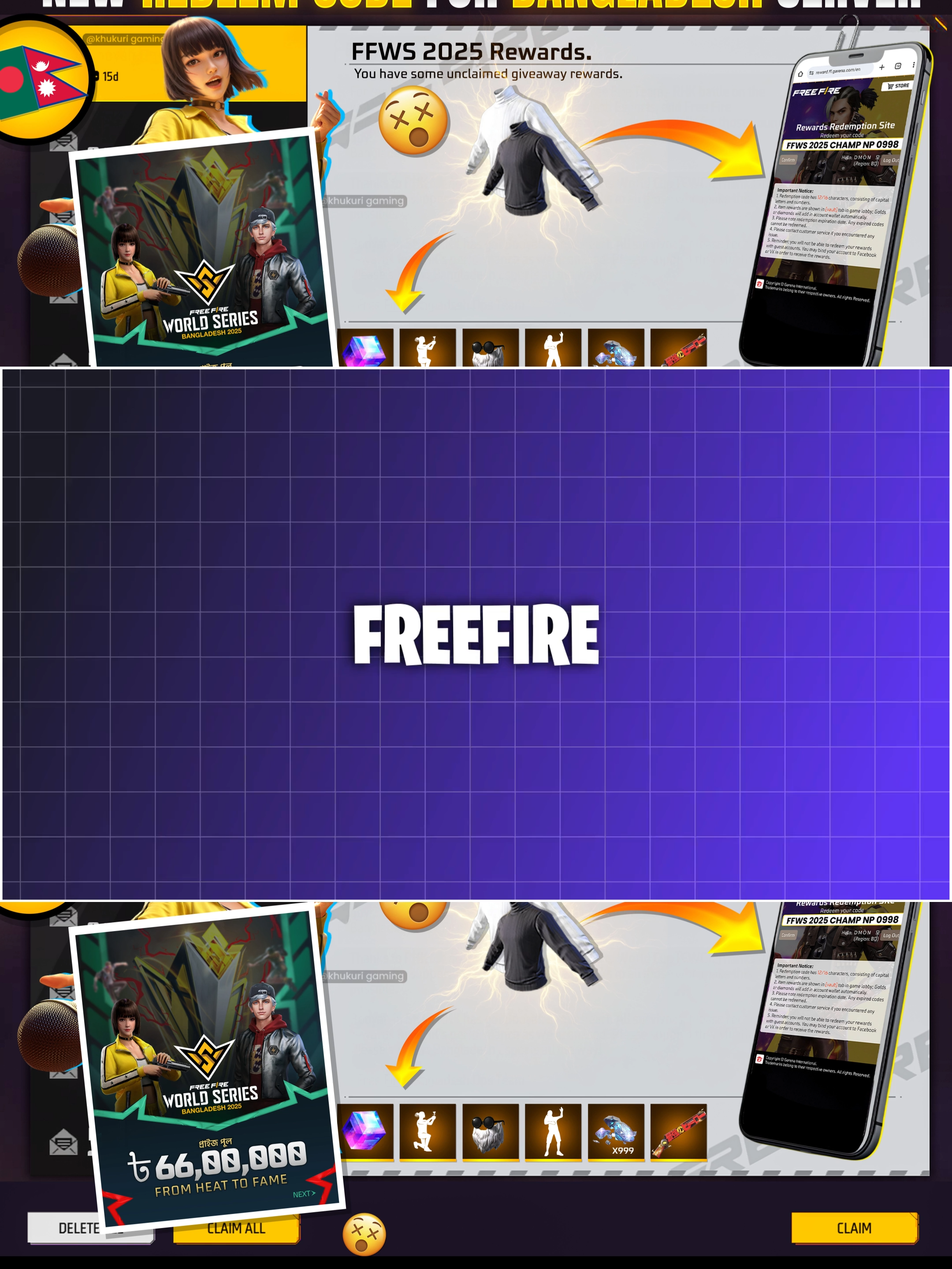 #freefire #freefirenepal #khukurigaming #freefireshorts