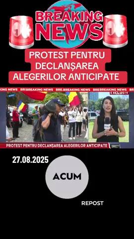⚠️PROTEST PENTRU ALEGERI ANTICIPATE  #stiriromania #tiktokromania #cg #romania #videoviral 
