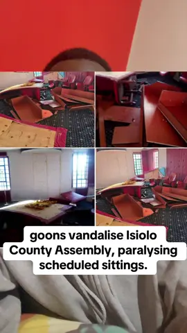 goons vandalise Isiolo County Assembly, paralysing scheduled sittings…. #v#viralvideov#viraltiktokv#videot#tiktokindiat#tiktok#kenyantiktokers#ohanglamusic#politics#maandamano#kenyancomedy🇰🇪  