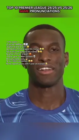 Top 10 Premier League 24/25 vs 25/26 Name Pronunciations 😂 || Turns out A LOT can happen in a year 💀😅 || #PremierLeague #footballtiktok #top10 #viral #fyp 