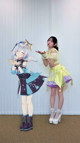 #天音かなた さんと「きゅーぴっど。」を踊らせていただきました💙 コラボありがとうございます💫 @天音かなた(本人)  #きゅーぴっど。 #hololive  #宮本佳林 