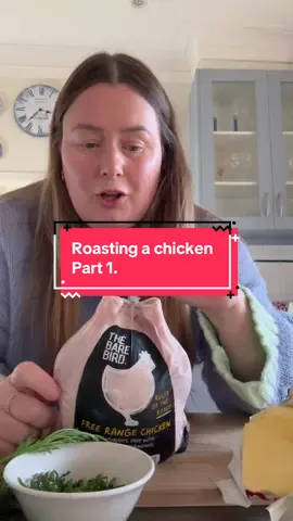 Roasting a chicken - Part 1. #glutenfree #roastchicken #easydinner