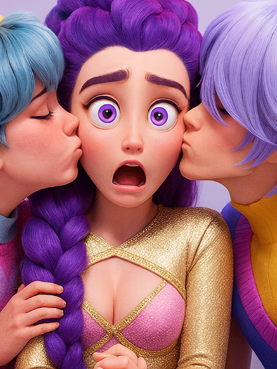 kiss kiss kiss | Kpopdemon hunters #kpopdemonhunter #kiss #rumi #sajaboy #zoey #zoeybaby #date #rumijinu #zoeybobby