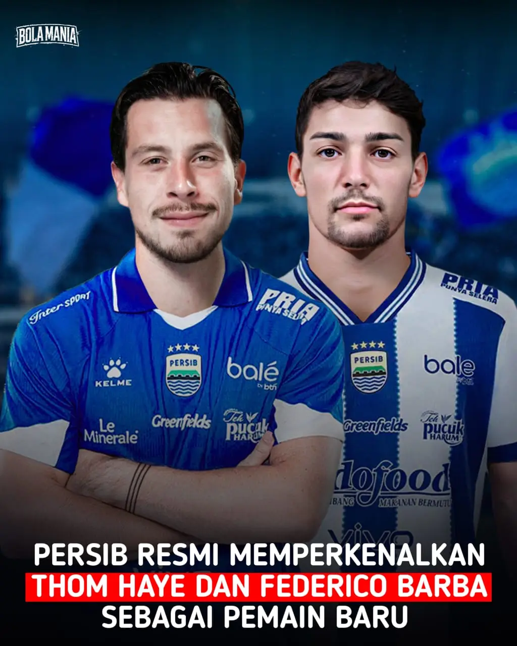 Persib resmi memperkenalkan Thom Haye dan Federico Barba sebagai pemain baru mereka untuk Super League musim 25/26. Haye dikontrak selama dua tahun dan akan langsung bergabung dalam persiapan tim menghadapi lanjutan kompetisi Super League serta ajang AFC Champions League 2. Sementara Barba dikontrak selama satu tahun. #persibbandung #Federiicobarba #tomhaye #trending 