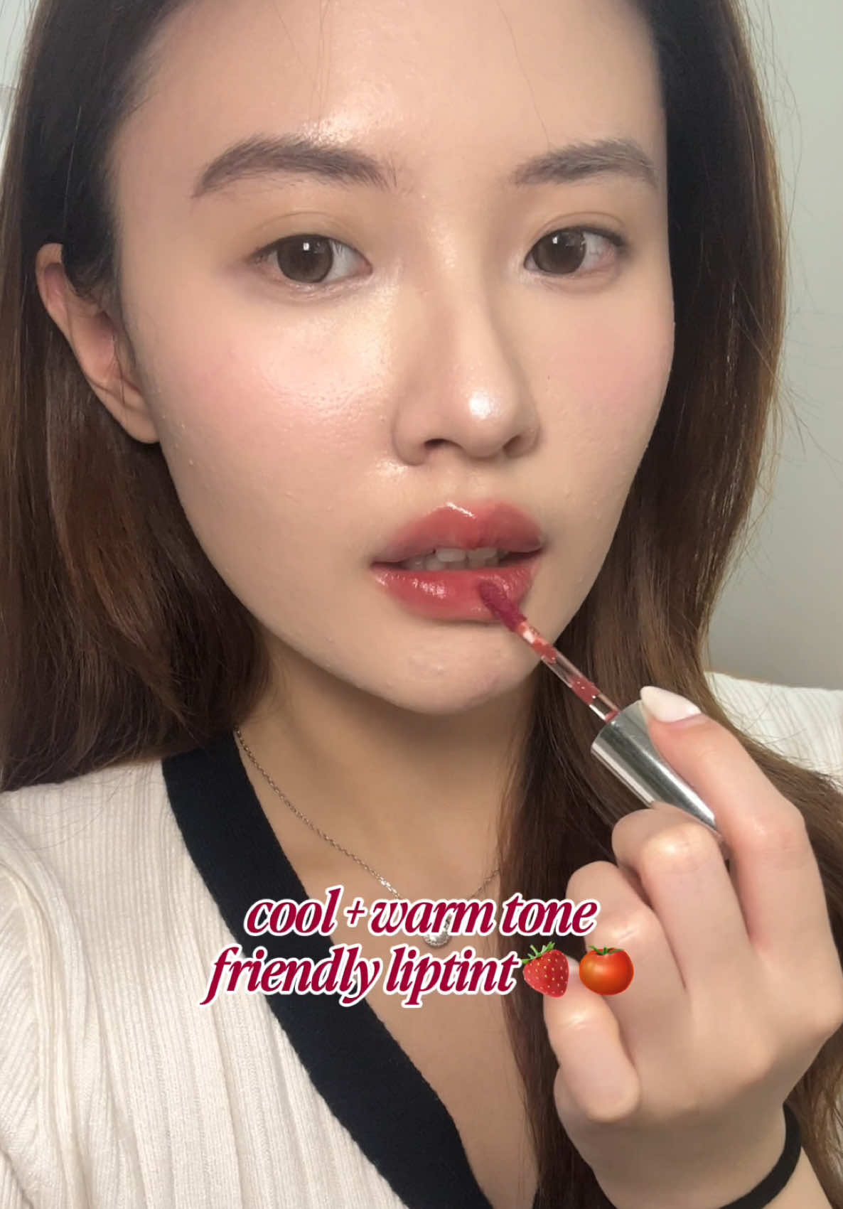 cool+warm tone friendly liptint🍓🍅 #barenbliss #barenblissid #joyfulcleanbeauty #breakthemattelimit #glowtint                                                                   