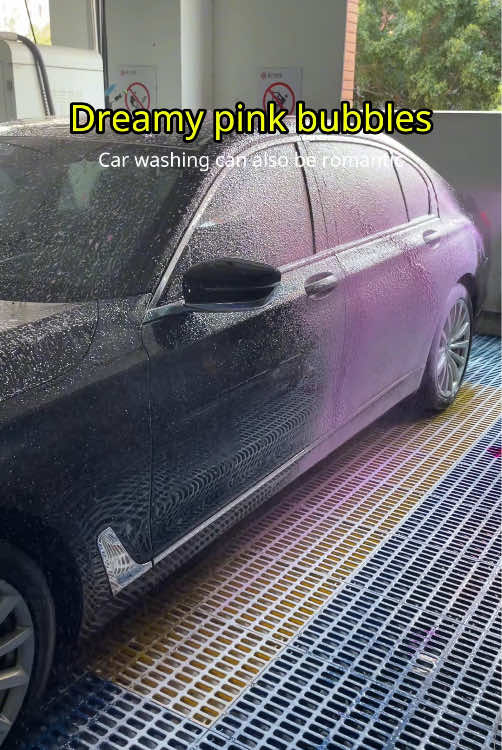 Pink Magic Foam Blast! ✨ Your Car's Dream Bubble Bath!#tiktokshoplabordaysale #cleaninghack #carwash #satisfying #pinkfoam 