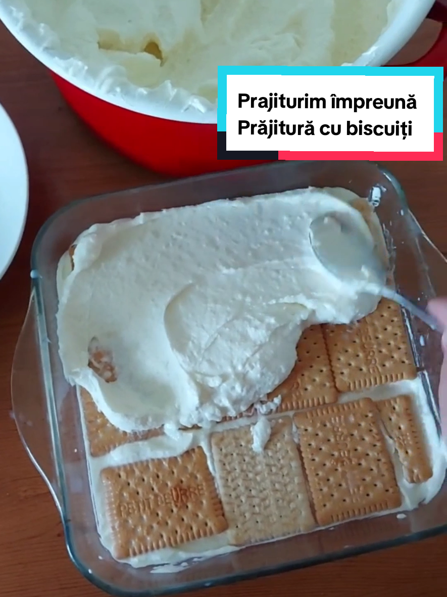 ✨️Prăjitură cu biscuiți✨️#prajituracubiscuiti #retetasimpla #faracoacere #prajiturimimpreuna #creatorsearchinsights 