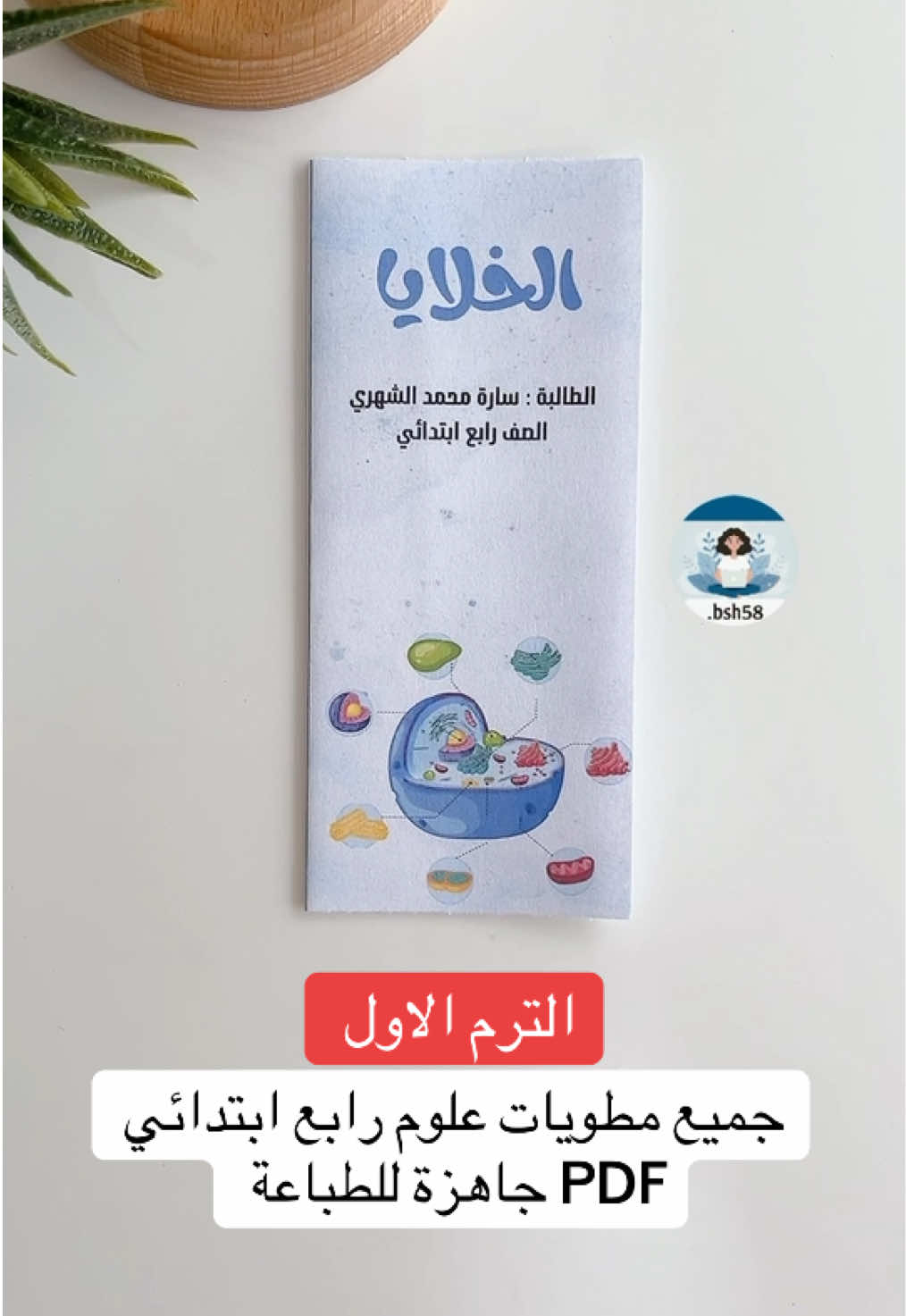مطويات علوم رابع ابتدائي جاهزة للطباعة PDF ✨ #مطوية_مدرسية#مطوية_الخلايا#مطويات_رابع_ابتدائي#رابع_ابتدائي#اكسبلور