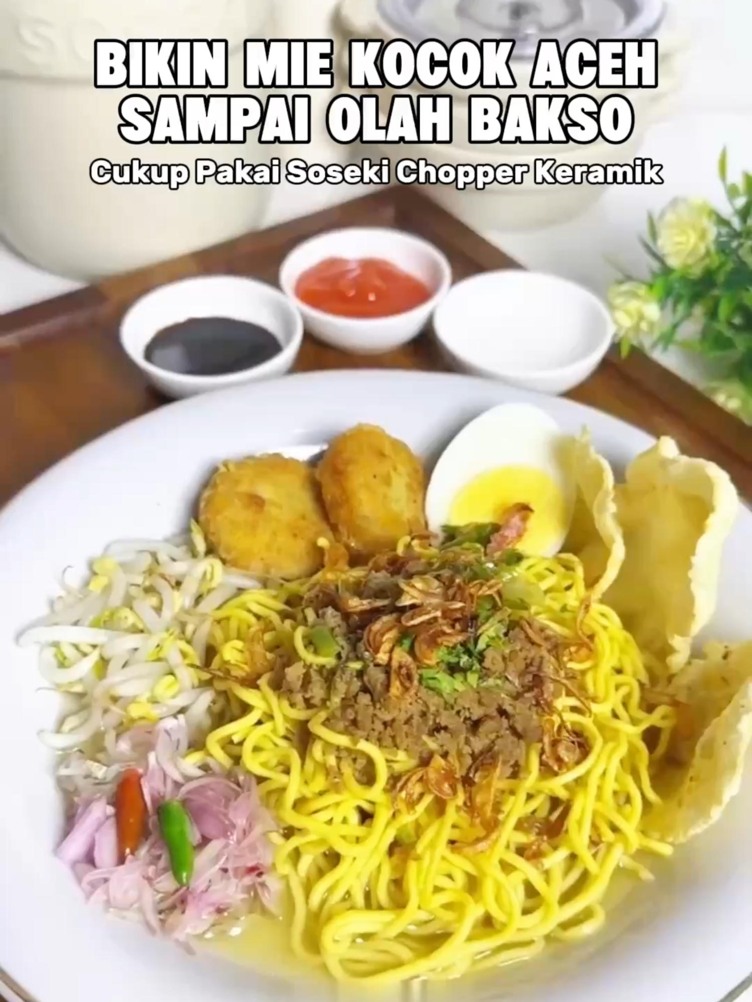 Bikin olahan daging sekarang gak ribet lagi! Mau giling daging buat bakso berkuah atau cincang bahan untuk mie kocok Aceh yang gurih? 🍜🍖 Semua bisa lebih cepat, halus, dan praktis dengan Chopper Keramik Soseki #SosekiChopperKeramik #sosekiindonesia #GajianSale #PromoGuncang88