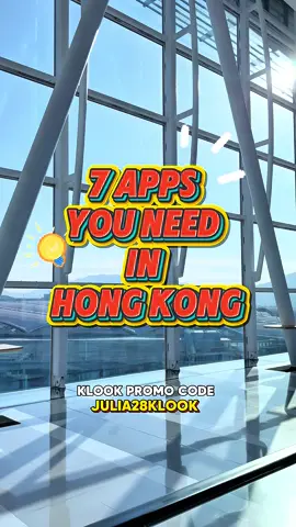 𝗧𝗢𝗣 7 𝗔𝗣𝗣𝗦 𝗬𝗢𝗨 𝗡𝗘𝗘𝗗 𝗜𝗡 𝗛𝗢𝗡𝗚 𝗞𝗢𝗡𝗚🇭🇰 If you’re going to Hong Kong soon here the apps you need to make your trip easier!!!✈️ For your next travel, book your hotel & activities on Klook, & use my promo code to get extra discount! ✈️ 🧡KLOOK CODE: 🌸 JULIA28KLOOK   #hongkong #hongkongdisneyland #travel #traveltipsandhacks #app 
