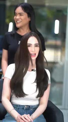Thank you @Kim Domingo for trusting us!  She is wearing our human hair extensions  knotting method with thick and shiny, soft hair extensions #trishafiedhairextensions  📍trishafied hair extensions quezon city 