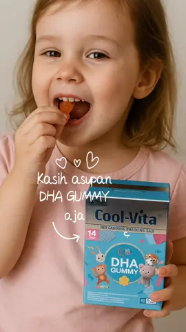 Saat anak kurang fokus dan sulit konsentrasi saat belajar, itu saatnya bunda memberi DHA GUMMY #coolvita #dhagummy #vitaminotakanak #kurangfokus #gajiansale  