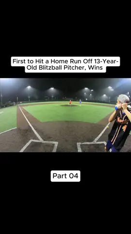 First to Hit a Home Run Off 13-Year-Old Blitzball Pitcher, Wins #ball #basketball #everyone 