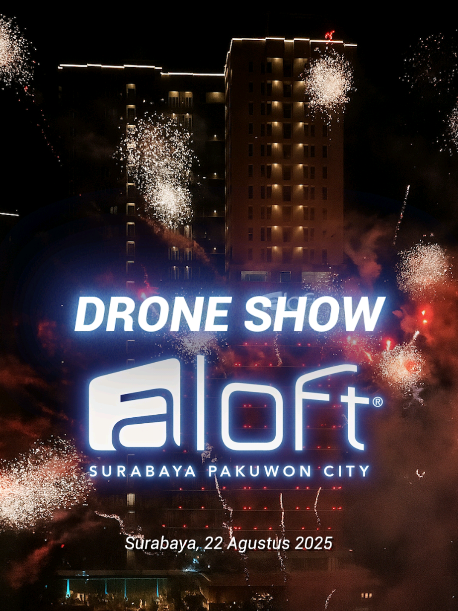 Drone Show Grand Opening ALOFT Surabaya. 🔘 🔘 🔘 📍🌐 Aloft Hotel Surabaya, Pakuwon City.  #drone #droneshow #pertunjukandrone #pertunjukandroneshow #pertunjukandronelightshow          @aloftsurabaya 