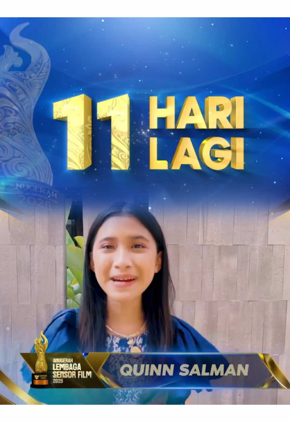 11 HARI LAGI✨ Penghargaan untuk karya terbaik perfilman Indonesia, Anugerah Lembaga Sensor Film 2025 akan hadir LIVE Minggu, 7 September pkl 19.00 WIB hanya di Indosiar atau @Vidio  #AnugerahLSF2025Indosiar   