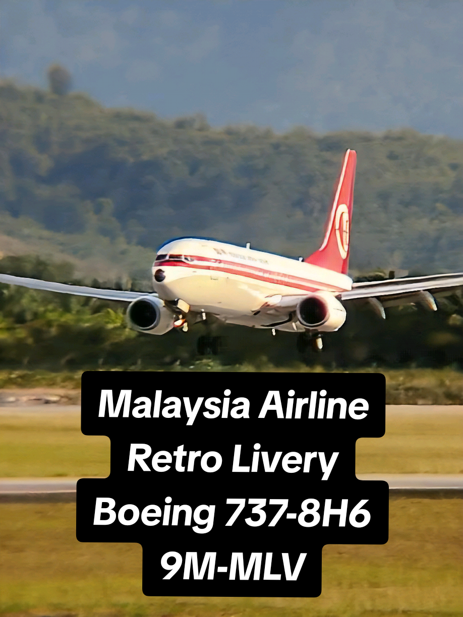 A blast from the past takes to the skies, 9M-MLV, built and delivered in May 2014, reborn in November 2023 in Malaysia Airlines' iconic 1970s era colors. A living tribute to heritage, soaring through the clouds. #boeing #fyp #malaysiaairlines #b737 #aviation 