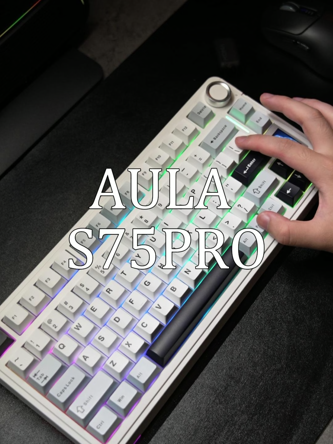 🔥Smooth typing & smart display! S75PRO immersive feel 🖱️😱#aula #aulas75pro#gamekeyboard #tiktokshopmademebuyit #must-have #foryou #fyp #aulakeyboard #mechanicalkeyboard #GamingSetup #pcgaming #gaminggear #techreview #setupinspo #videoware #smartlcddisplay