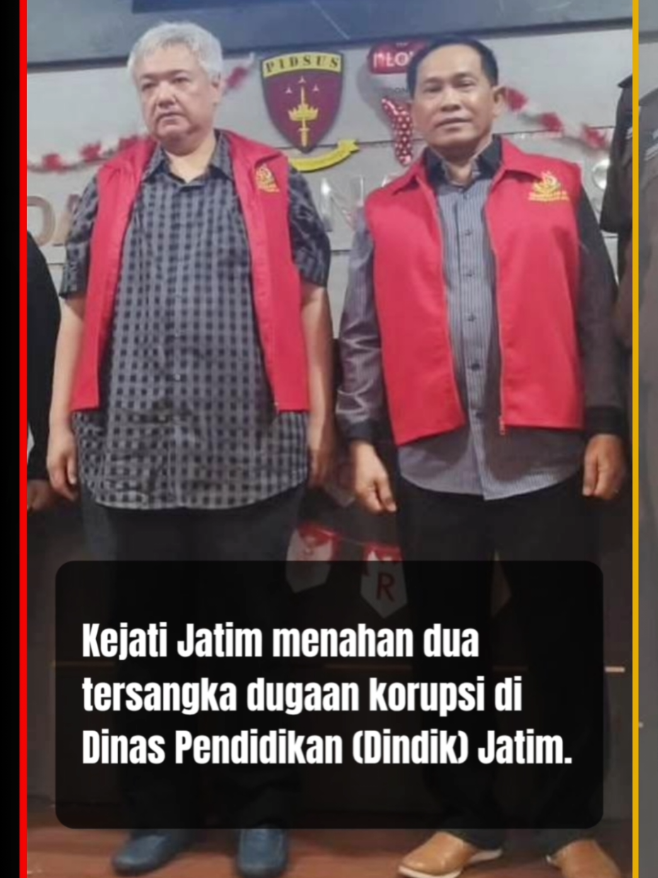 Terseret Kasus Korupsi Rp 179,9 M di Dindik Jatim | EKS PJ BUPATI SIDOARJO DITAHAN! ====================== Kejati Jatim menahan dua tersangka dugaan korupsi di Dinas Pendidikan (Dindik) Jatim. Yakni eks Pj Bupati Sidoarjo yang juga eks Plt Kepala Dindik Jatim Hudiyono dan JT selaku pihak ketiga, Selasa (26/8/2025). Baca Selengkapnya di Barometerjatim.com | Terukur Bicara Jawa Timur #korupsi #dindikjatim #kejatijatim #pemprovjatim #fy 