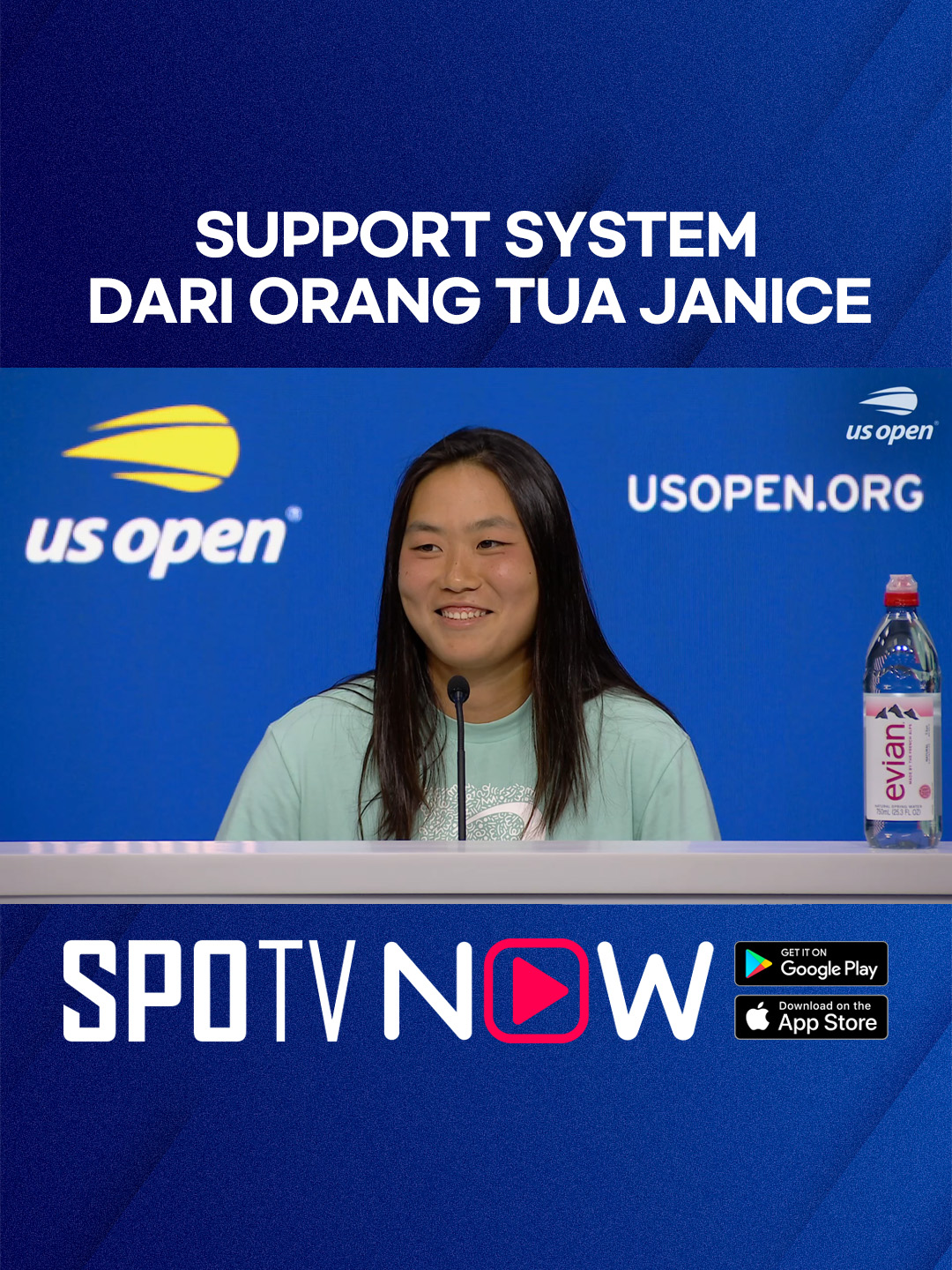 #USOpen 🎾 - Peran orang tua yang besar berhasil membawa Janice Tjen ke posisi seperti sekarang ini 🥰  Subscribe Tennis Pack untuk nonton US Open di SPOTV NOW!  Saksikan setiap court LIVE dengan hanya 1x bayar tanpa biaya bulanan!  ⏭️ https://onelink.to/spotv_indonesia Follow kami untuk konten EKSKLUSIF US Open! 🎾 #SPOTVNOW #SPOTVIndonesia #TennisAllAccess #USOpen2025 #JaniceTjen