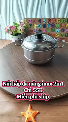 Nồi hấp đa năng inox 2in1 Chỉ 55K Miễn phí ship @Gia Dụng Má Gấu @Gia Dụng Má Gấu @Gia Dụng Má Gấu #noihap  #noihapinox  #noihapdanang  #noihap21cm  #giadungmagau 