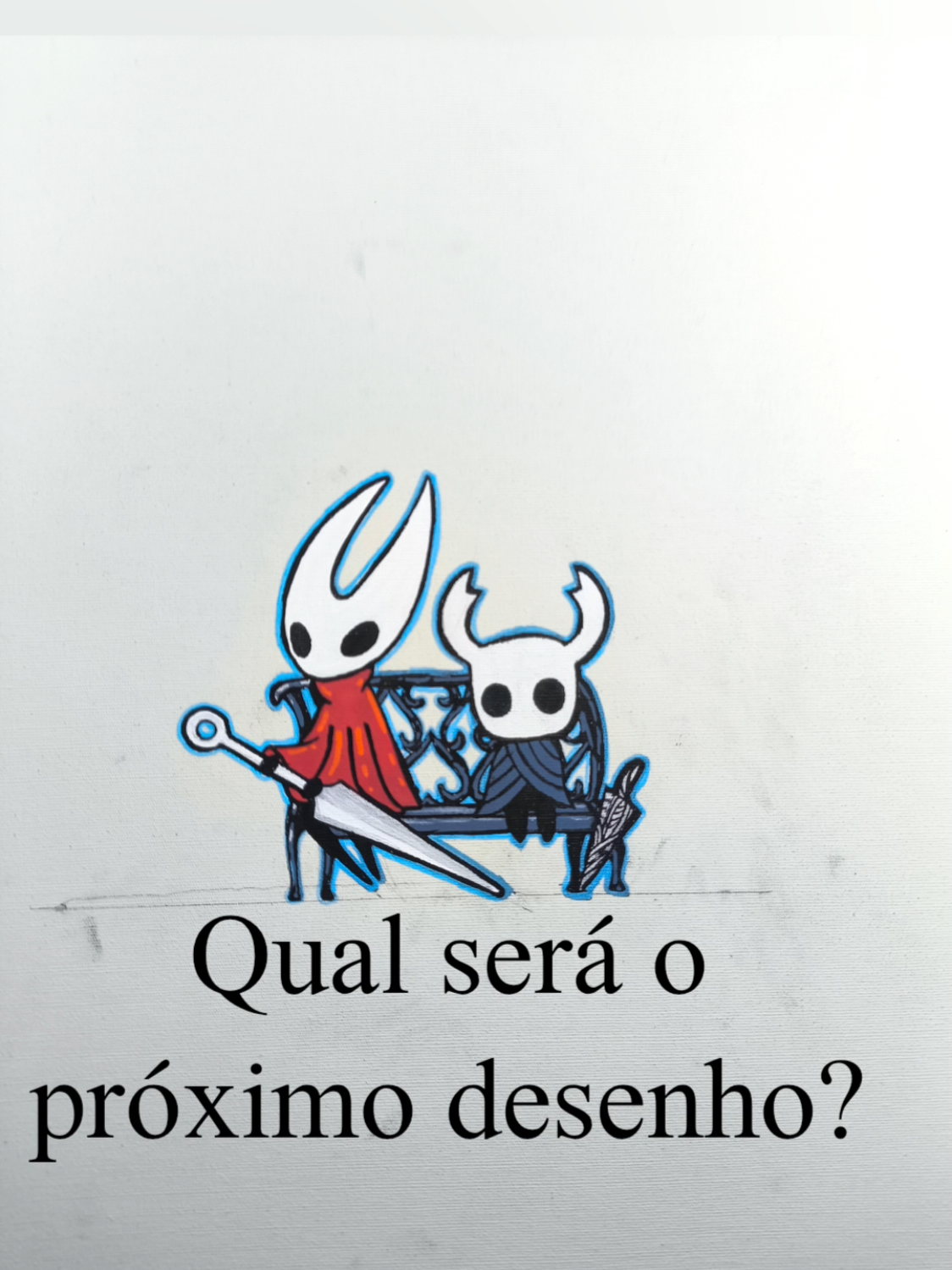 A responder a @dvsaazevs  Pintando meu quadro de Hollow knight Silksong sempre adicionando um novo personagem ou decoração, vocês decidem #hollowknight  #hollowknightsilksong #silksong #paint  #paintingtutorial 