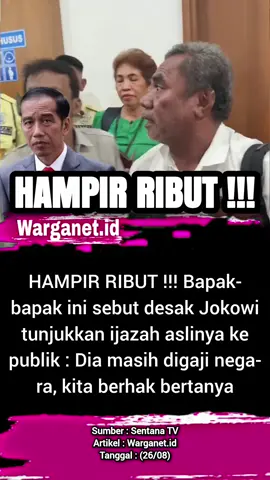 Joko Widodo didesak tunjukkan ijazahnya. 27/08 #ijazahpalsu #ijazah #palsu #jokowi #farhatabbas 