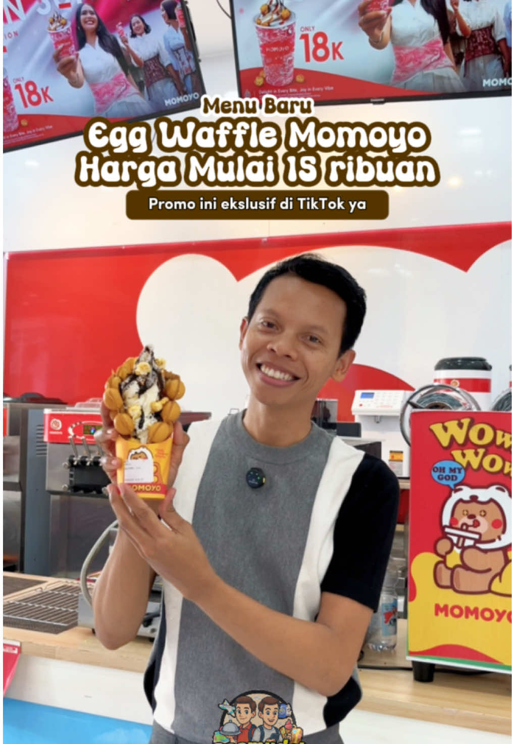[ SAVE & SHARE ] MOMOYO EGG WAFFEL HARGA MULAI 15RIBUAN KALO PAKAI VOUCHER PROMO TIKTOK Yang baru dari Momoyo, Egg Waffle ini bisa kamu dapatkan hanya 15 ribuan aja loh. Langsung ambil promonya di tag lokasi di kiri bawah,pilih dan beli vouchernya lanjut pembayaran. Buruan cobain juga dan kunjungi Momoyo terdekat !!! MOMOYO BENGKULU 📍 Jalan M.T. Haryono Tengah Padang Kec. Teluk Segara Kota Bengkulu #BebasFlexingKulineran #JelajahWiken #PromoMakanGajian #BalapNgunyahSampaiBegah #JelajahBegah