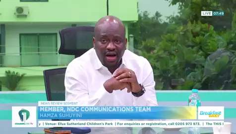 'Dr. Bawumia stands tall among those contesting to lead the NPP, but as to whether he is best suited to lead the country, that is where I disagree.' NDC's Hamza Suhuyini argues that while Dr. Bawumia may be the NPP’s strongest internal candidate, his national leadership record does not inspire confidence. Watch live here: https://youtube.com/live/gKh2yjmQiF0?feature=share #BreakfastDaily