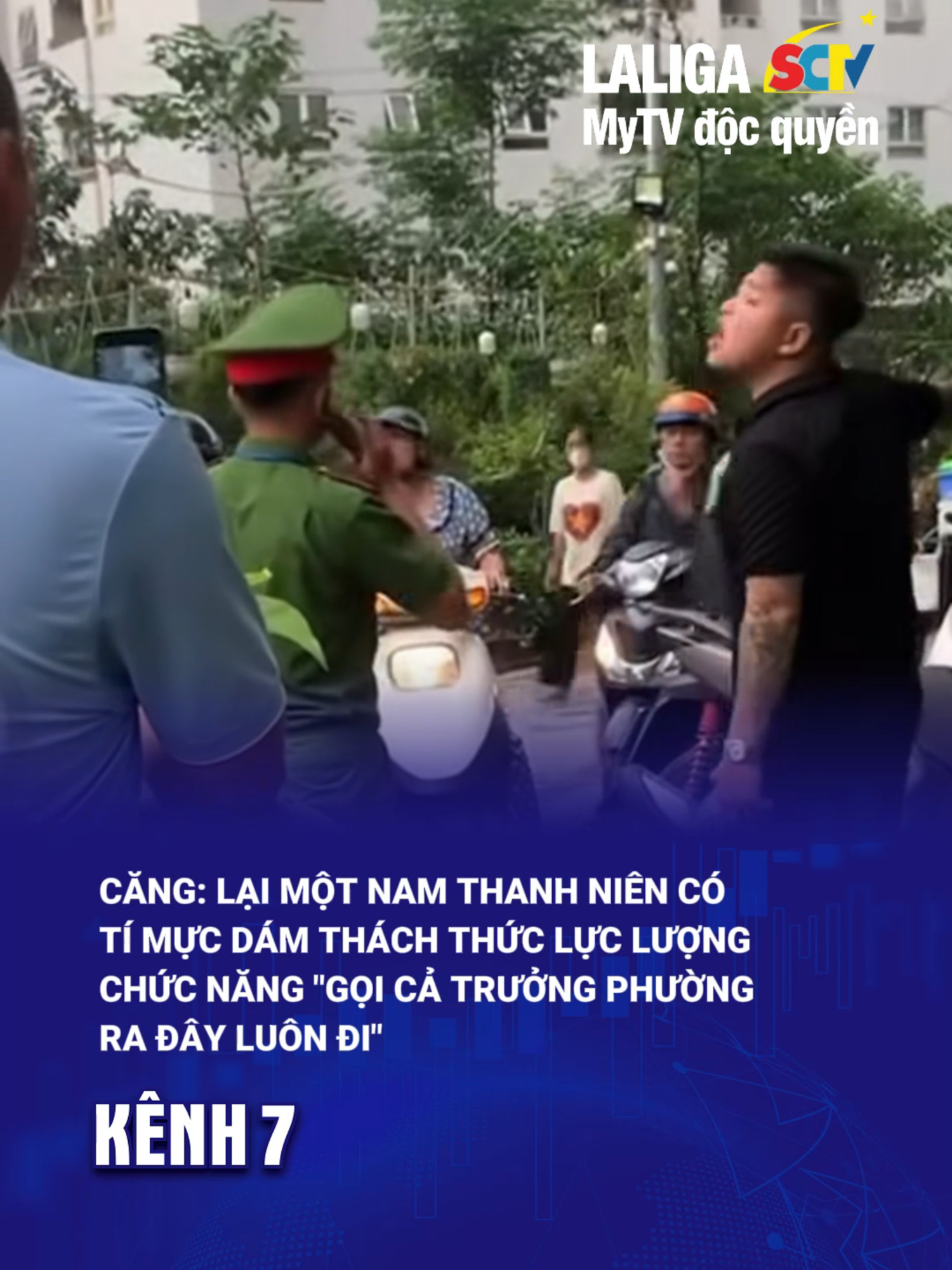 Căng: Lại một nam thanh niên có tí mực dám thách thức lực lượng chức năng 