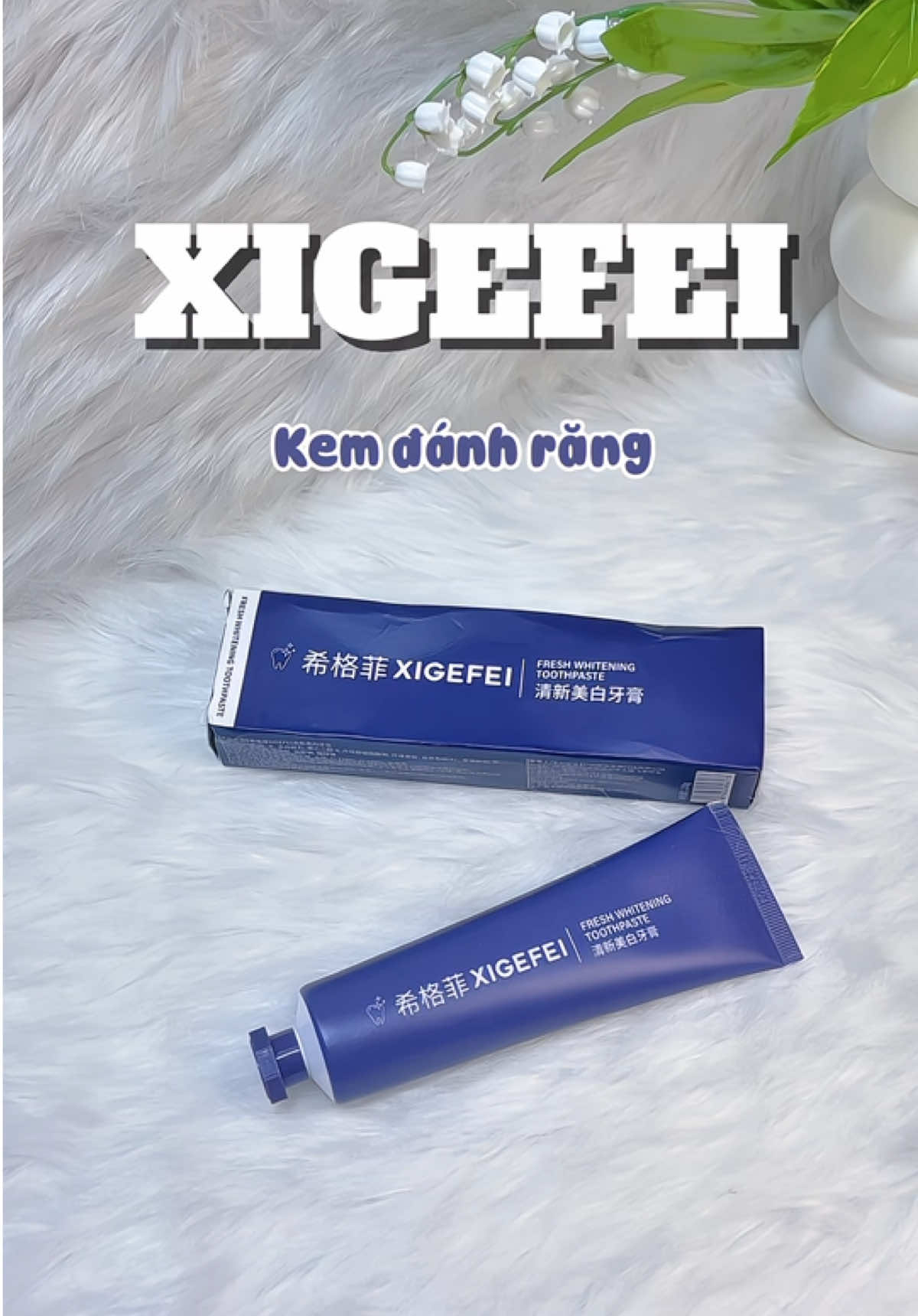 ✨ Hàm răng trắng sáng – Nụ cười tự tin ✨ #xigefei #kemdanhrang #kemdanhrangxigefei #review #xhtiktok 