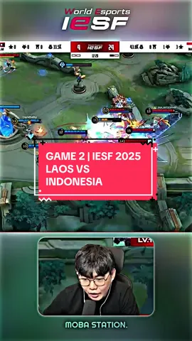 laos vs indonesia | game 2 iesf 2025• #timnasmlbb #tlid #iesf #MLBB #MobileLegendsBangBang #MerdekaMabar #fypツ 