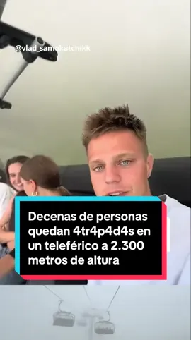 🇷🇺🚡 Decenas de personas quedan 4tr4p4d4s en un teleférico a 2.300 metros de altura y la megafonía les avisa que tienen que bajar a pie: 
