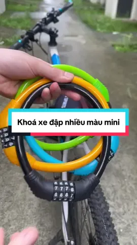 Khoá xe đạp nhiều màu mini #khoá #khoaxe #khoaxedap #phukienxedap #xuhuong 
