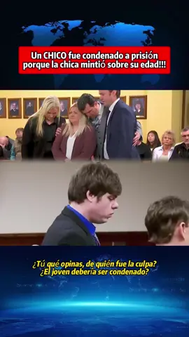 Un CHICO fue condenado a prisión porque la chica mintió sobre su edad!!!#crime #court #fyp #news #spanglish #courtroom #breakingnews #criminal #prison 
