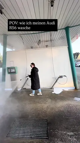 Gute Pflege ist das A und O ☝🏻  #carlove #carwash #viral #lustig #rs6 #rs6performance #cleaning #waschanlage #audi #hobbycarwash 
