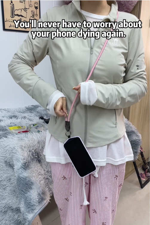 Not your average phone lanyard 💥 240W USB-C fast charging + crossbody or wrist strap = charge on the go in style! ⚡📱 #lanyard #phonelanyard #usbcharger #iphonecharger #fastcharger #tiktokshop #USBCLanyard     