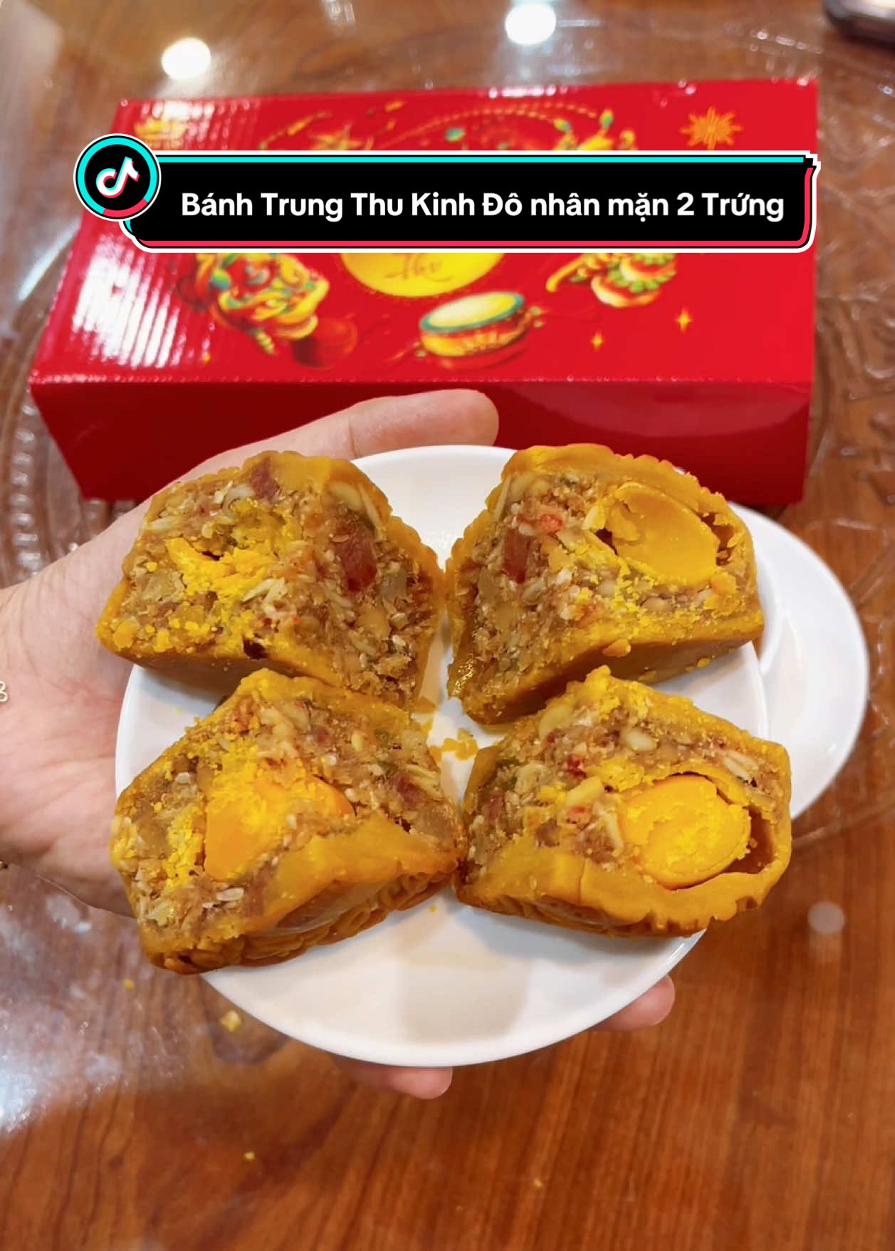 Bánh Trung Thu Kinh Đô nhân mặn 2 Trứng #banhnuong #banhtrungthu #mooncake #trungmuoi #banhtrungthukinhdo  