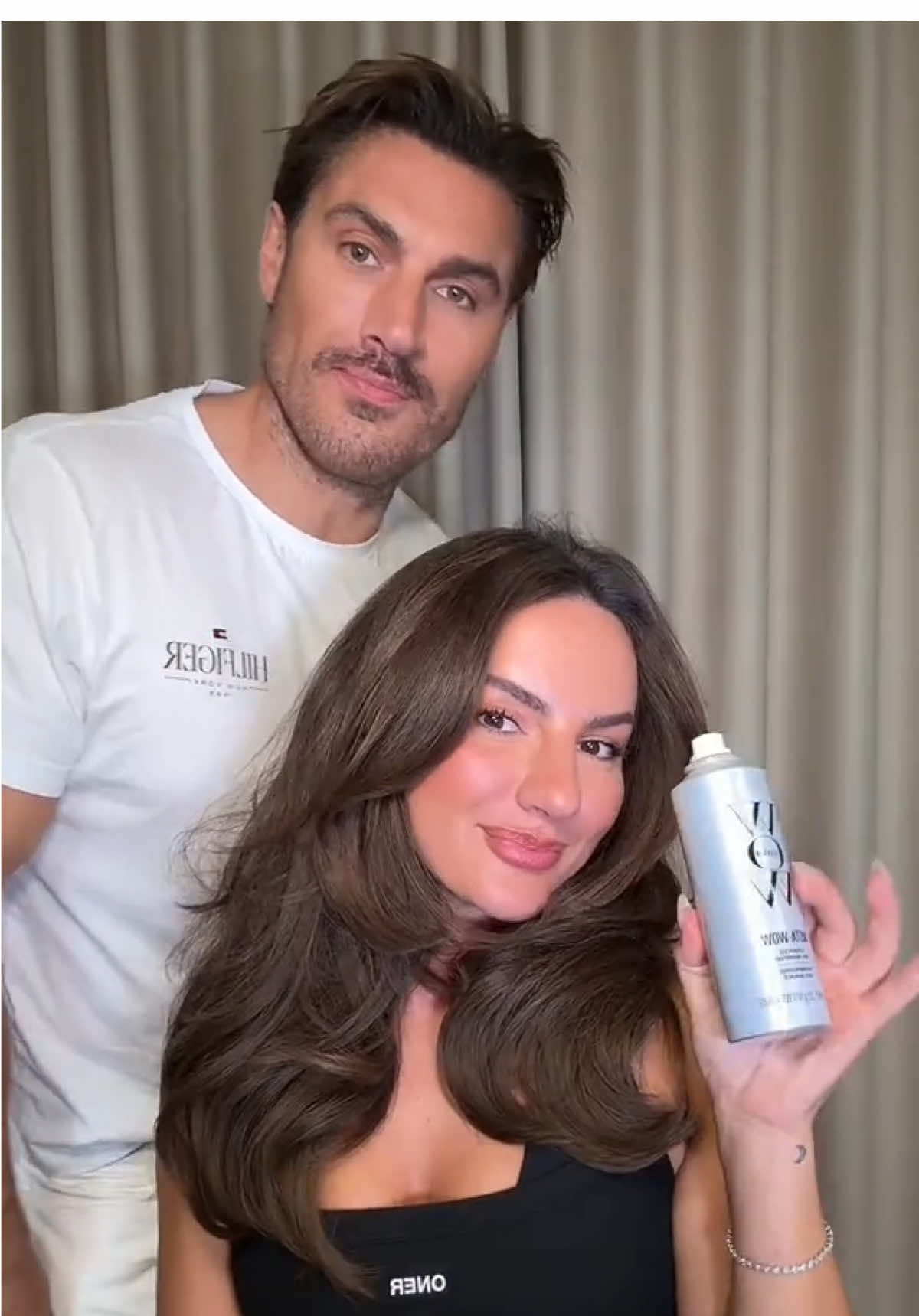 Chris put Insta Wow to the test! Go longer between wash days - a dry shampoo that actually CLEANS your hair🧼🫧  @Chrisappleton1 @KrissyCela #colorwow #dryshampoo #instawow #newproduct #greasyhair 