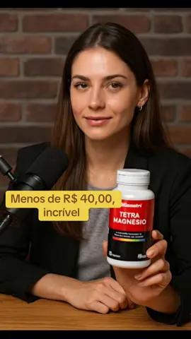 ✨ Descubra o poder do Tetra Magnésio para mais energia e equilíbrio! 💪🌱 Com 500mg de pureza por cápsula, o Tetra Magnésio é perfeito para quem busca saúde e bem-estar no seu dia a dia. 🌿 💥 Benefícios: ✅ Melhora a função muscular ✅ Reduz o estresse ✅ Melhora o sono Adquira o seu agora e sinta a diferença! 💫 #TetraMagnésio #Saúde #BemEstar #Suplemento #energia