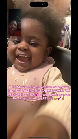 Long distance relationships suck😫& im in a FEW OF THEM!😅 So when we can’t pull up to each other’s house we get on FaceTime 🎥💕📱 I love my lil niece🥹 & can’t wait until she visits me 🔜 ✈️  #auntnieceduo #bestnieceaward #auntlife #iloveyou #prettygirl  