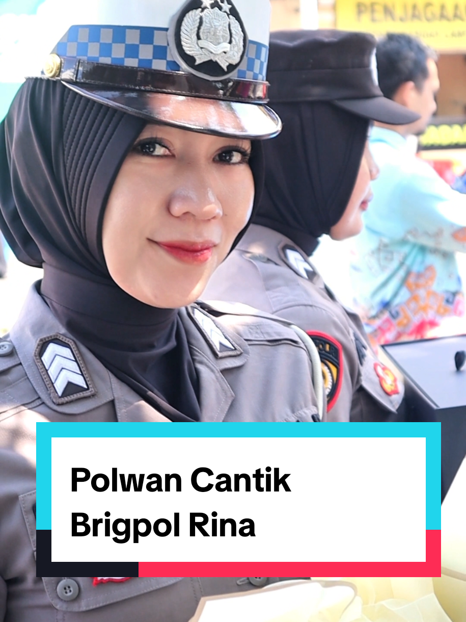 Polwan Cantik Satlantas Polresta Bandar Lampung Brigpol Rina Widiastuti @rinnawidii #polwan #bandarlampung #polisi #lampung #fyp 