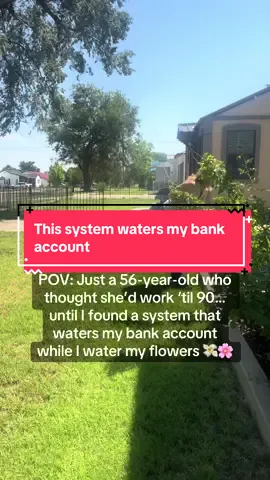 When your business runs while you’re out here playing gardener 🌿✨ Comment Purpose if you’re ready for income + peace too. #retirementplanning #finantialfreedom #sidehustle #womenover40 #makemoneyonline