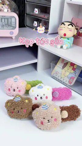 Kẹp tóc gấu xinh xỉuu🎀✨ #keptoc #keptocxinh #phukien #xuhuong #viral 