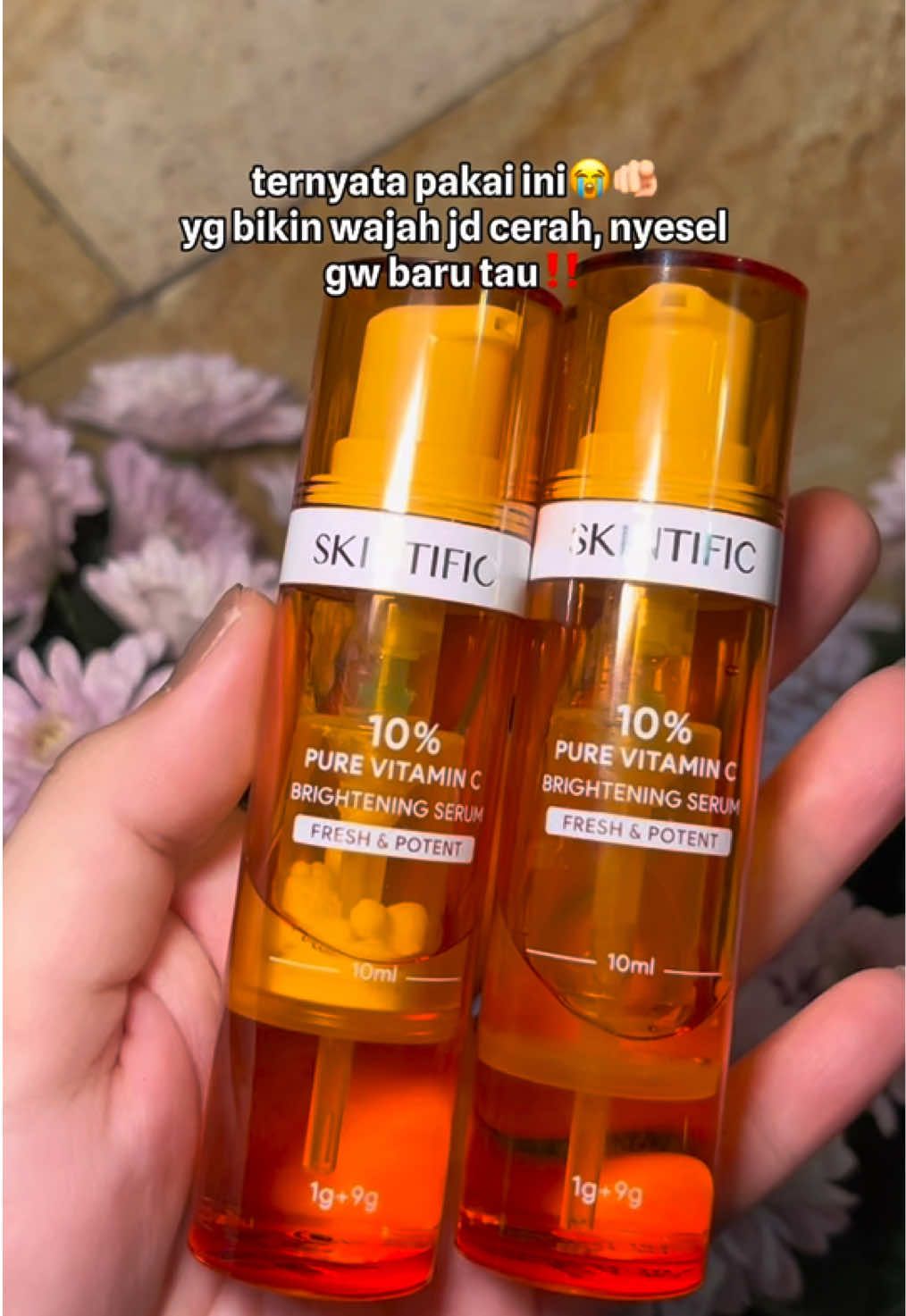 Rahasia yang bikin wajahku cerah, aku pakai skintific serum vitamin c 🔥 #skintific #serumvitaminc #mencerahkanwajah #skincareroutine #fypskincare  @Skintificid 