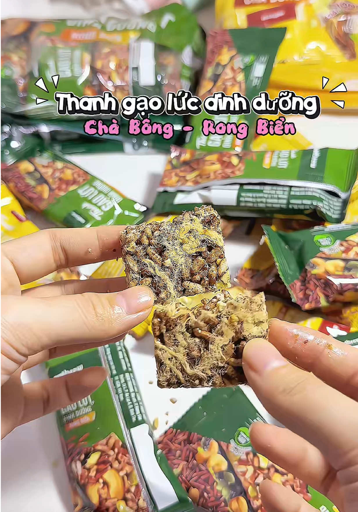 Thanh gạo lức dinh dưỡng  #xh #anvat  #thanhgaolut #thanhgaolutdinhduong #tikmart 