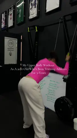 As someone who grew up playing sports I fell in love with the way athletes train so let me put yall onnnnn! When you train like an athlete you work the movement rather than just muscles. The muscles  get worked by default — but the focus is on building a body that’s quicker, stronger,  dynamic, able to react in real time, etc. — ultimately translating into your everyday life.  In contrast, training like a bodybuilder can isolates muscles, which may lead to stiffness and limit how your body moves. Start training to perform and your body and aesthetics will follow! Full Workout: -Ball Slams 4x20 - Ski’s 4x30sec - Clean to a Press - Single Arm Split Jerk 4x5 (ea.) - Plate Press + Band 4x12 - Landmine Ab Rotations 4x10 - Quick Bird Press Burn out 4x20sec #trainlikeanathlete #upperbodyworkouts #fitnessjourney #athleteworkout #athlete 