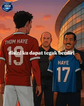 Kasih yang terbaik untuk Persib Prof💪🏻💙🔥 #thomhaye #persibbandung #persib #persibjuara #persibday 