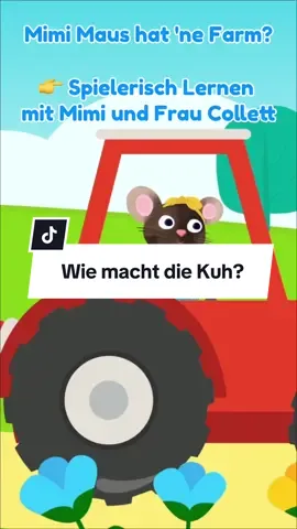 Lerne Deutsch mit Mimi Maus & Frau Collett! 🎶 In diesem Video singt Mimi „Mimi Maus hat ’ne Farm“, fährt Traktor 🚜 und trifft die Kuh 🐄. ✨ Spielerisches Lernen mit Musik – ideal für Vorschulkinder und Grundschulkinder. 👉 #MimiMaus #KinderliederaufDeutsch #Deutschlernen #Kinderdeutsch #Bauernhof