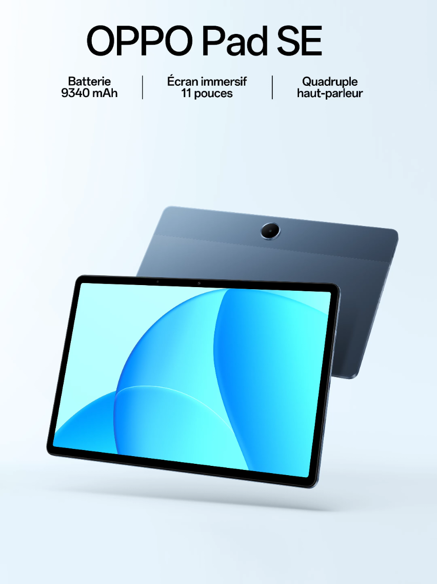 👁️ Écran immersif, tout en protégeant vos yeux 🔋 Batterie longue durée de 9340 mAh 🧒 Mode enfants personnalisable Puissant, fluide et sûr pour toute la famille. #OPPOPadSE 