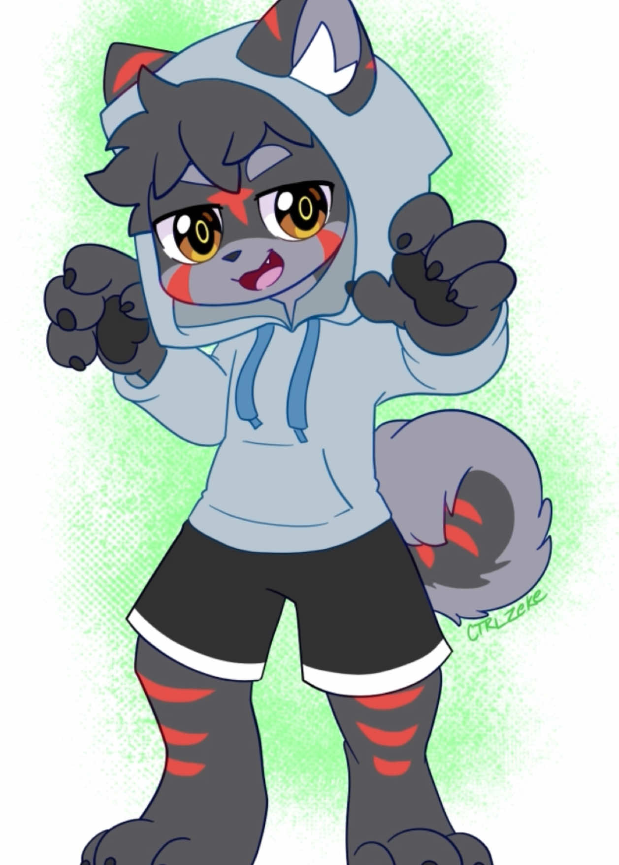 Rawr #furrycommission #furrytok #furryart #furryartist #kemono 